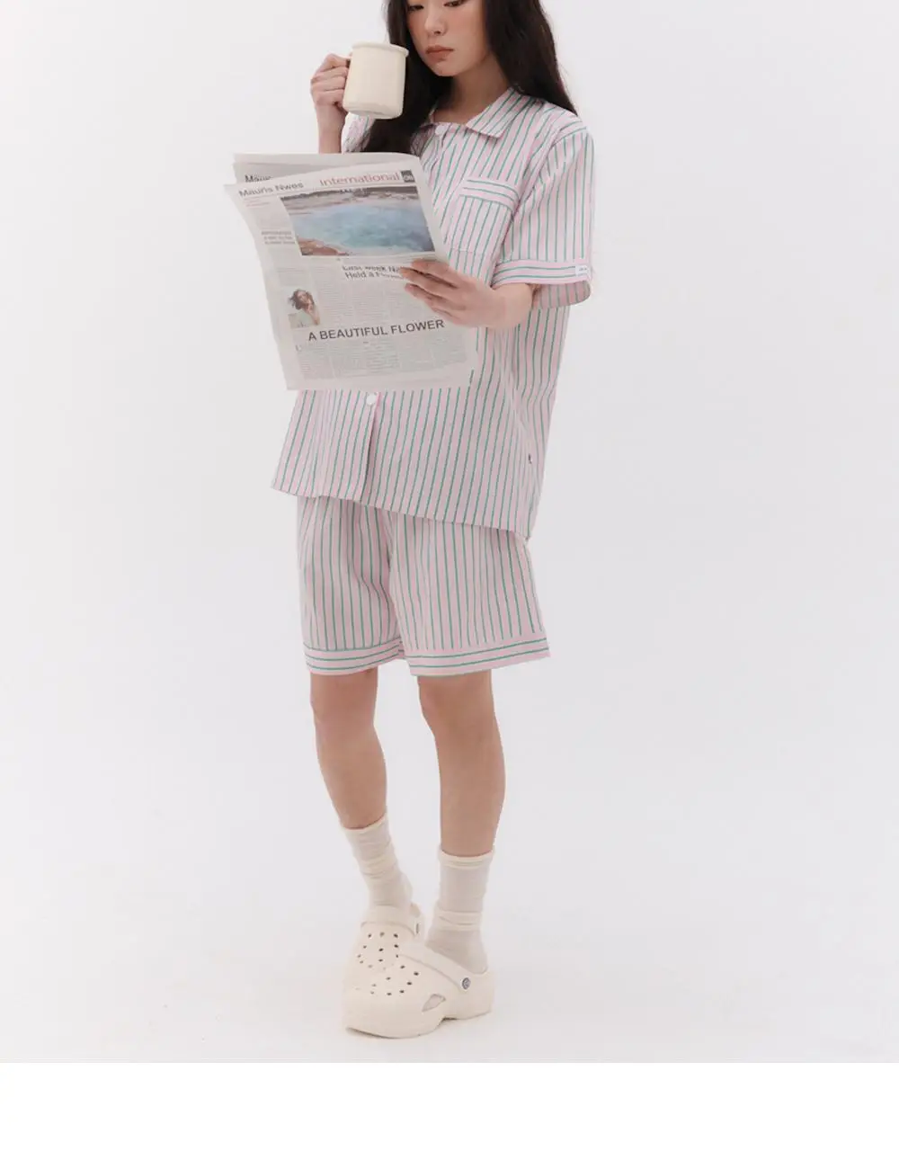 오프아워 자이푸르 반팔 잠옷 세트 상세페이지 7