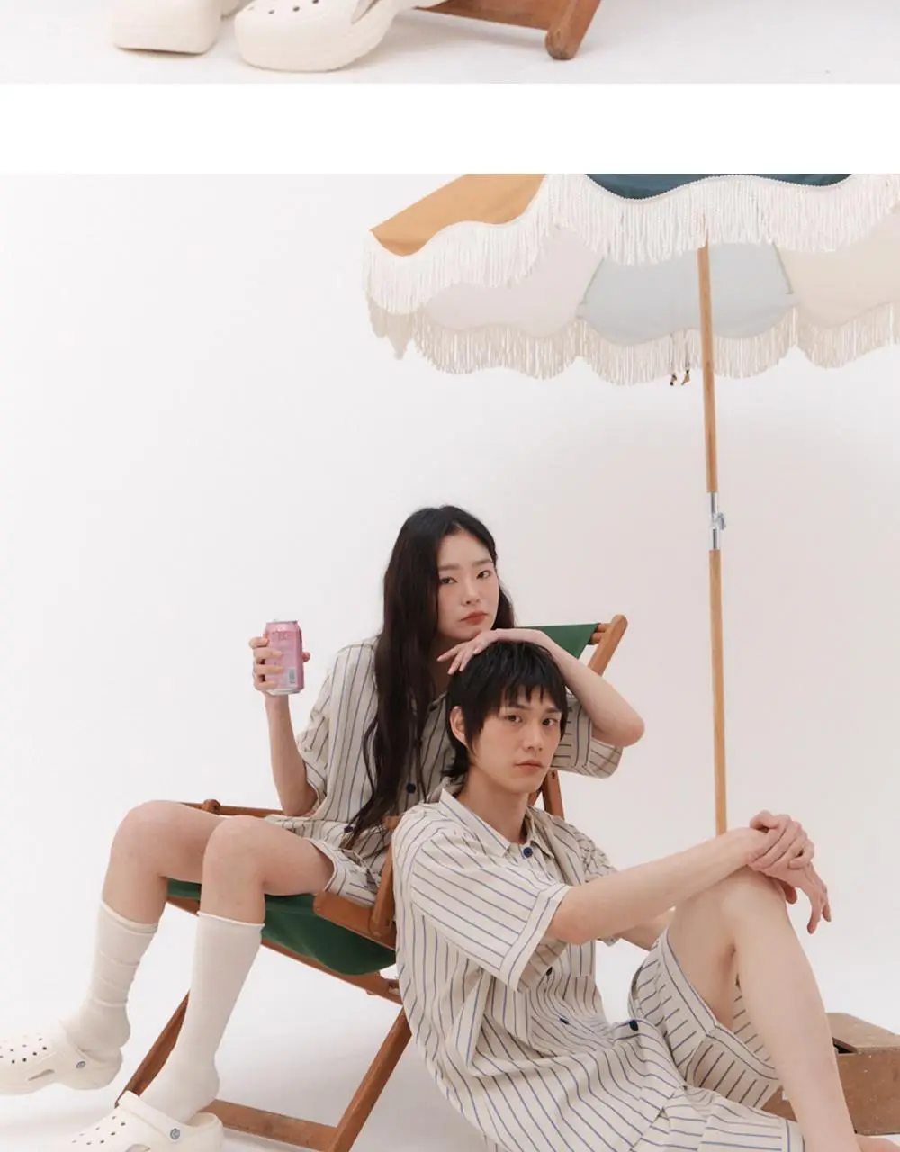 오프아워 타이드리듬 오트샌디 반팔 잠옷 세트 상세페이지 8