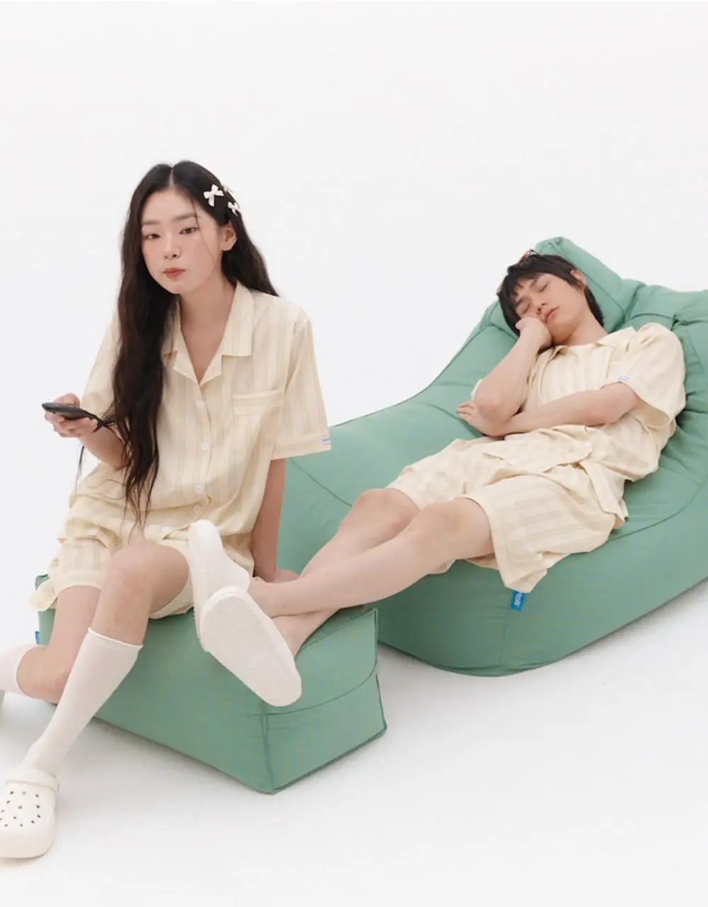 오프아워 타이드리듬 조니비 반팔 잠옷 세트 상세페이지 8