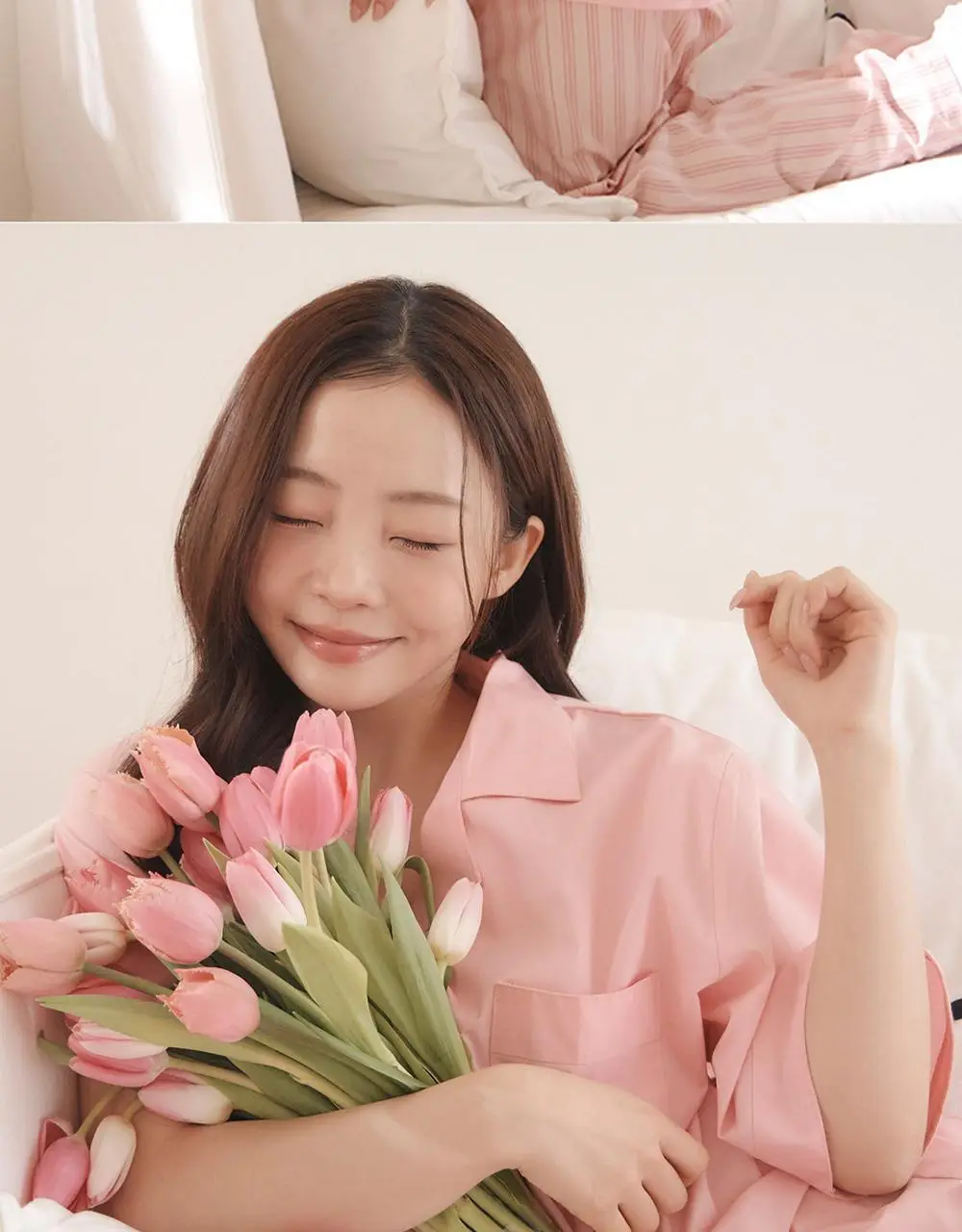 오프아워 퓨어시트 스쿱베리 반팔 잠옷 세트 상세페이지 3
