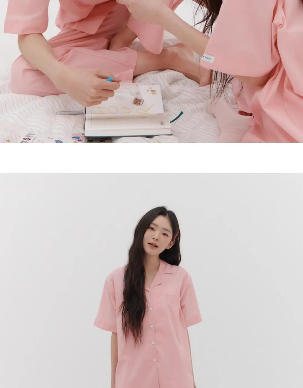 오프아워 퓨어시트 스쿱베리 반팔 잠옷 세트 상세페이지 11
