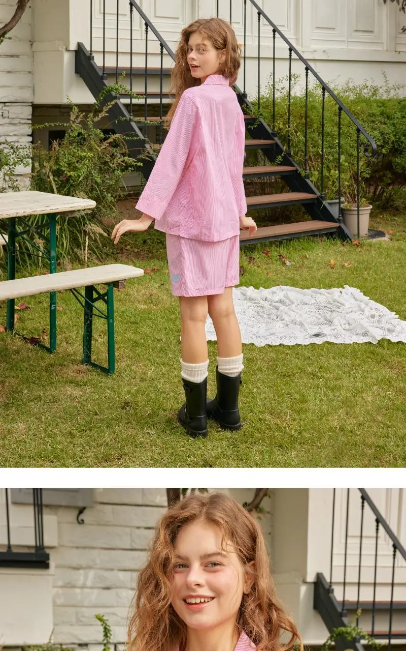 휘게 언더웨어 롤리팝 코튼 파자마 SET_2 Colors (블루/핑크) 상세페이지 11