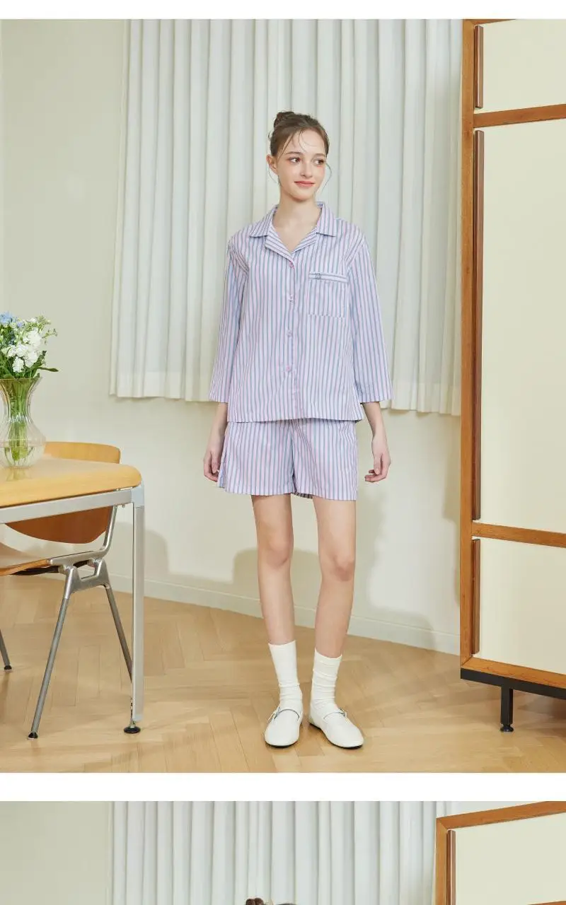 휘게 언더웨어 미드나잇 파자마 세트 - 라이트퍼플 상세페이지 11