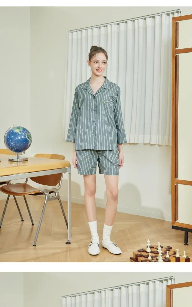 휘게 언더웨어 미드나잇 파자마 세트 - 블루그레이 상세페이지 11
