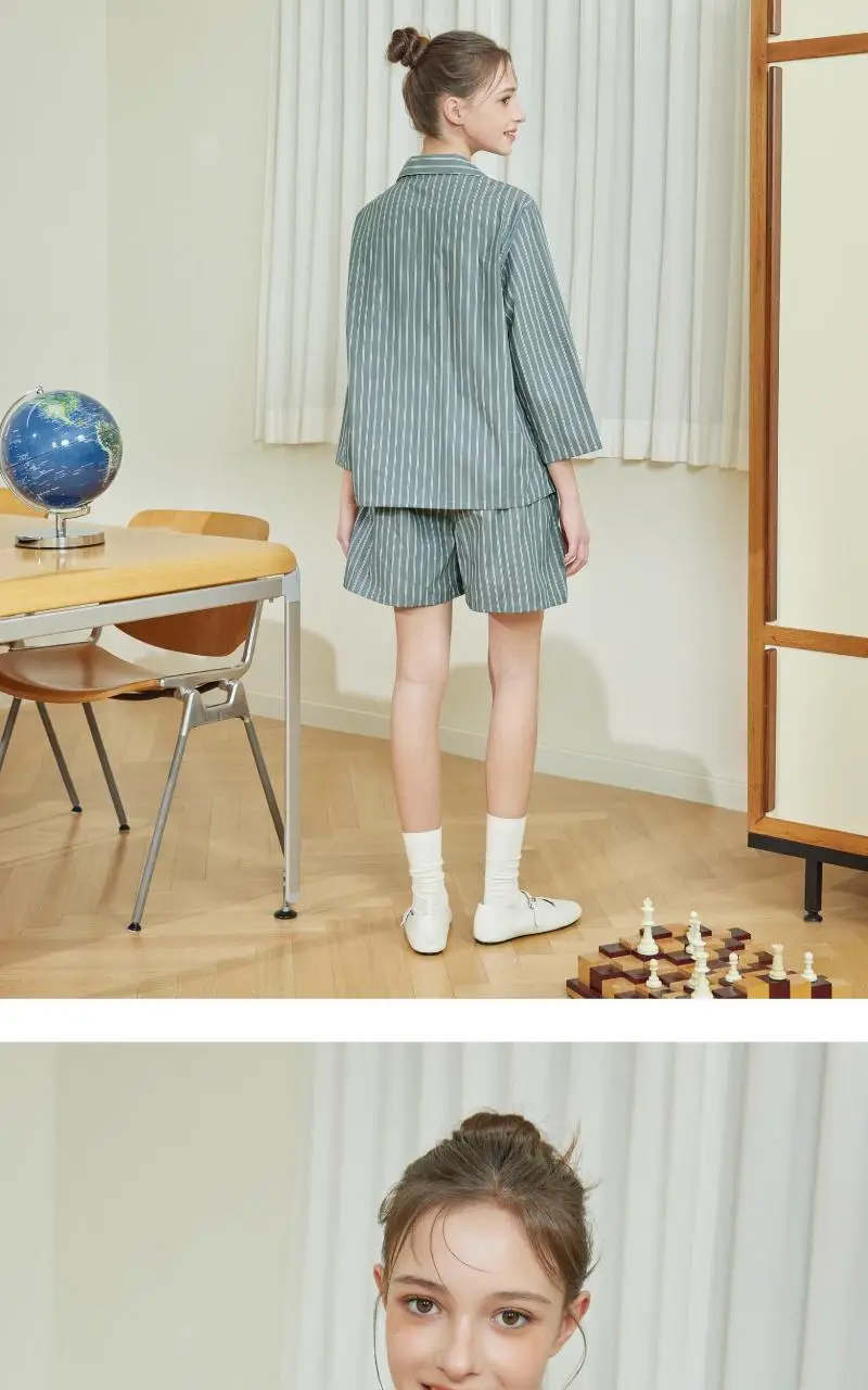 휘게 언더웨어 미드나잇 파자마 세트 - 블루그레이 상세페이지 12