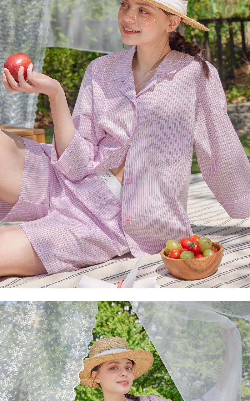 휘게 언더웨어 스윗홈 시즌리스 코튼 파자마 세트 - 6Colors 상세페이지 12