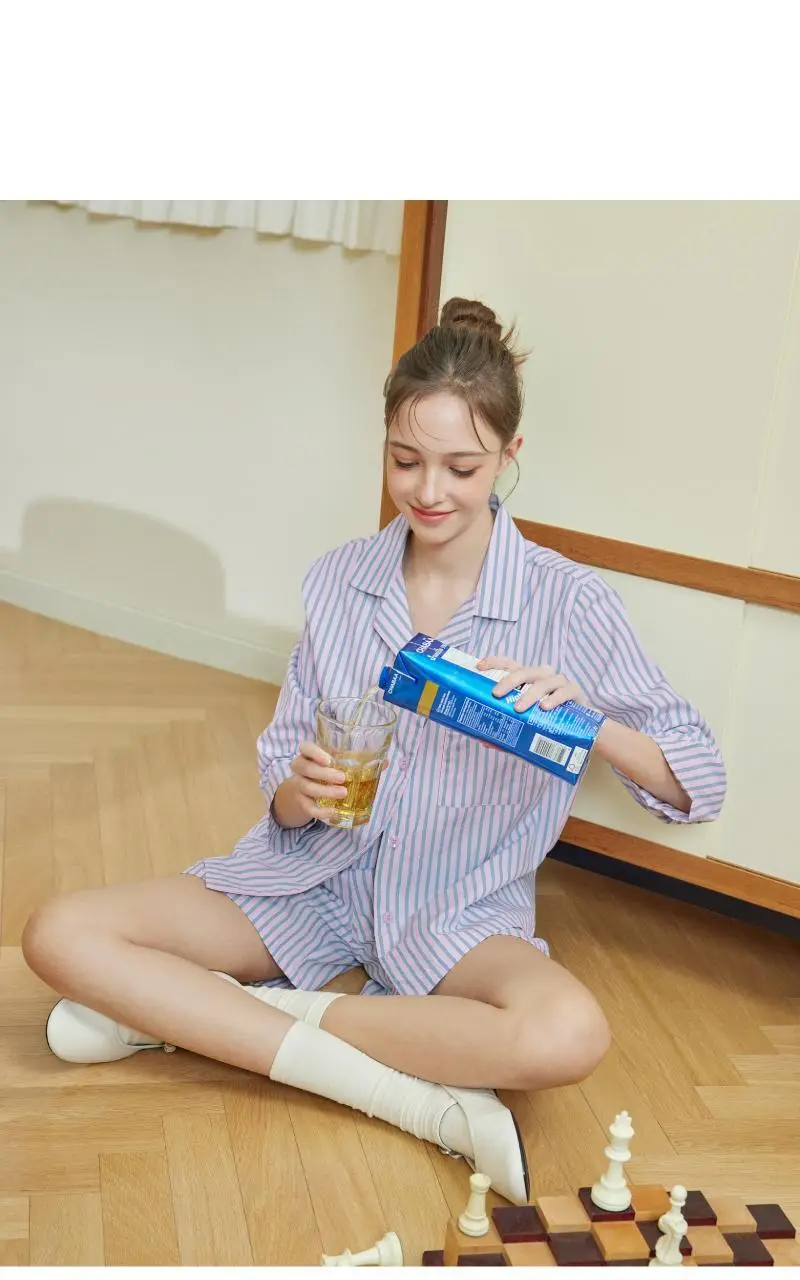 휘게 언더웨어 스윗홈 시즌리스 코튼 파자마 세트 - 6Colors 상세페이지 21