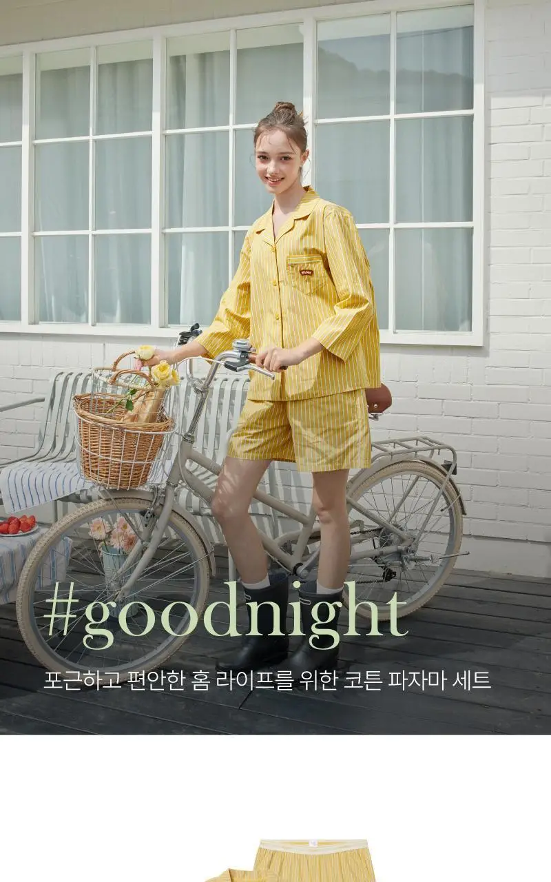 휘게 언더웨어 스윗홈 시즌리스 코튼 파자마 세트 - 6Colors 상세페이지 35