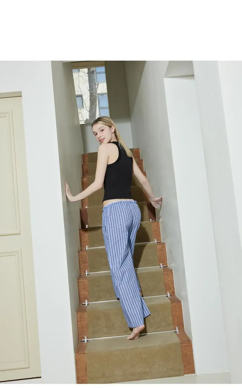 휘게 언더웨어 써니 코튼 파자마 팬츠 블루 상세페이지 8
