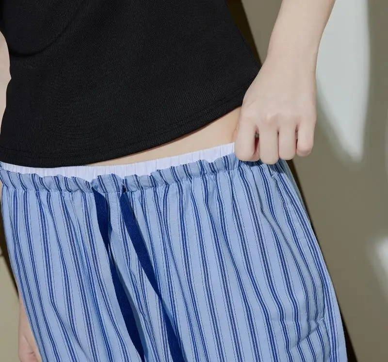 휘게 언더웨어 써니 코튼 파자마 팬츠 블루 상세페이지 11