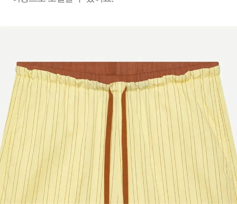 휘게 언더웨어 써니 파자마 세트 옐로우 상세페이지 10