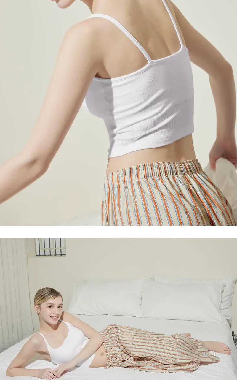 휘게 언더웨어 피치 코튼 파자마 팬츠 오렌지 상세페이지 15