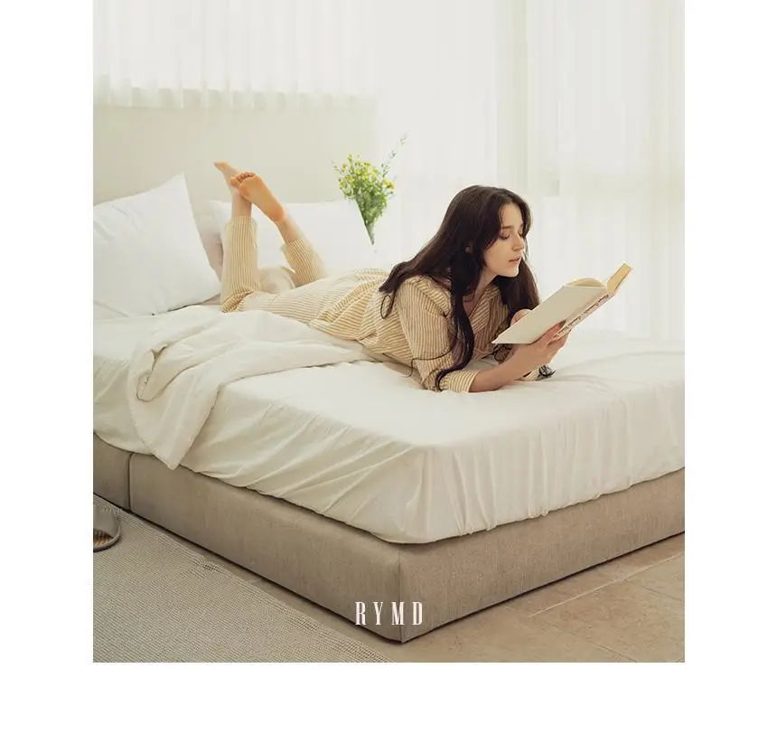 RYMD 힐링잠옷 스트라이프 오가닉 투피스 홈웨어 2color 상세페이지 15