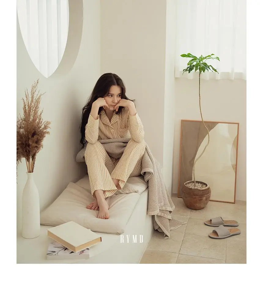 RYMD 힐링잠옷 스트라이프 오가닉 투피스 홈웨어 2color 상세페이지 17