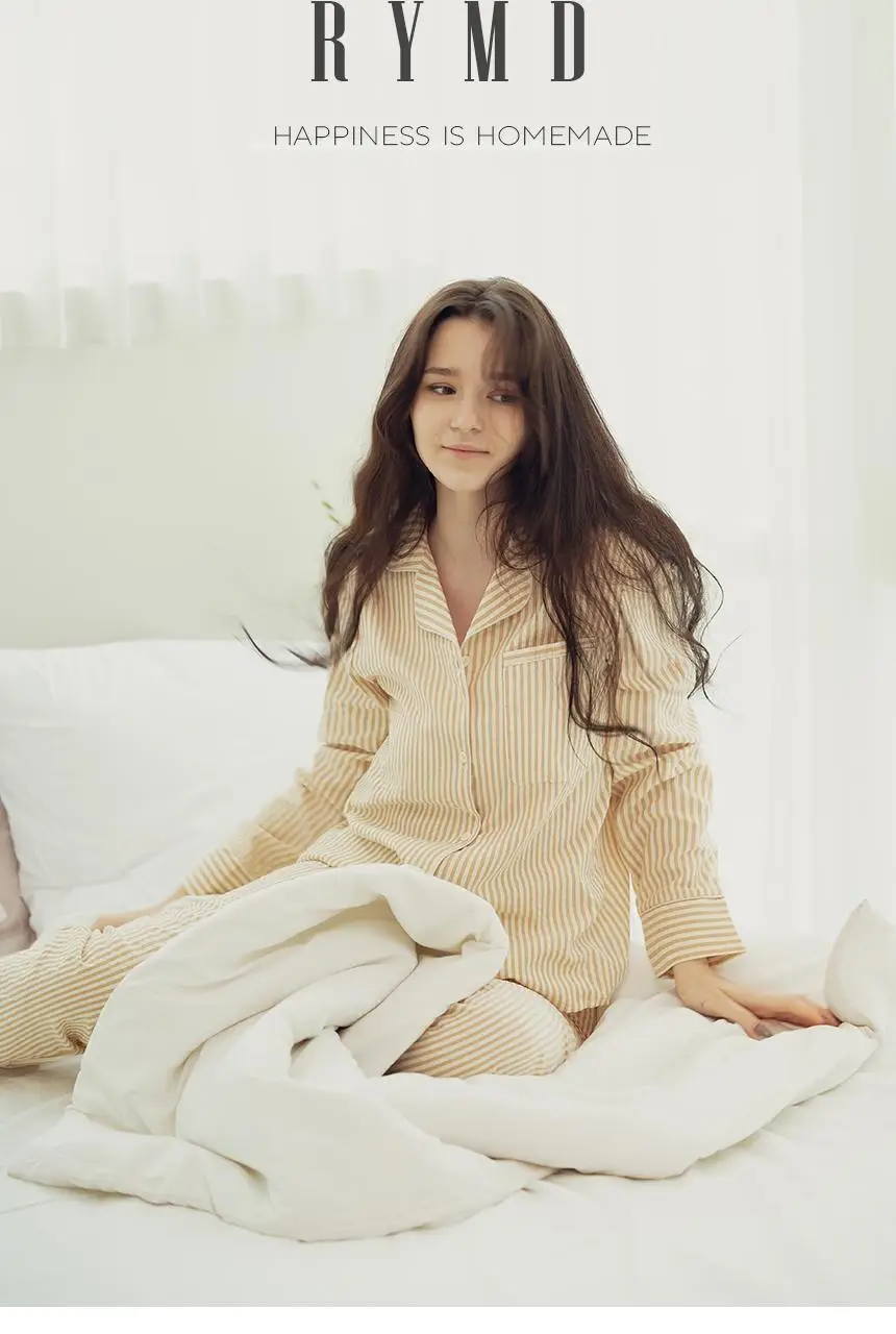 RYMD 힐링잠옷 스트라이프 오가닉 투피스 홈웨어 2color 상세페이지 20