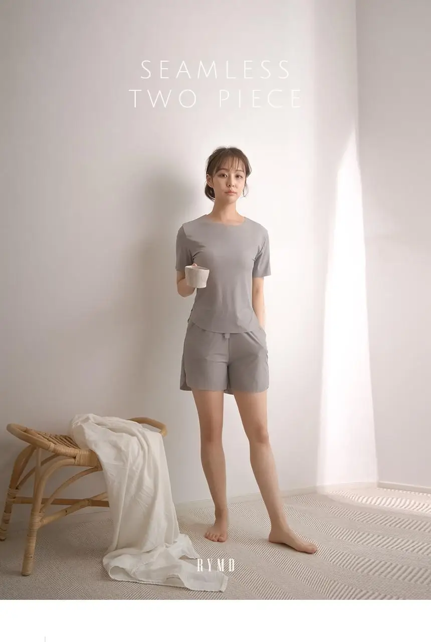 RYMD 힐링잠옷 심리스 반팔 투피스 홈웨어 3color 상세페이지 2