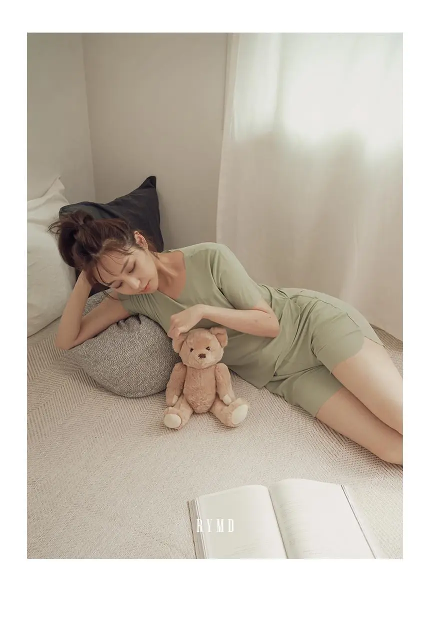 RYMD 힐링잠옷 심리스 반팔 투피스 홈웨어 3color 상세페이지 12