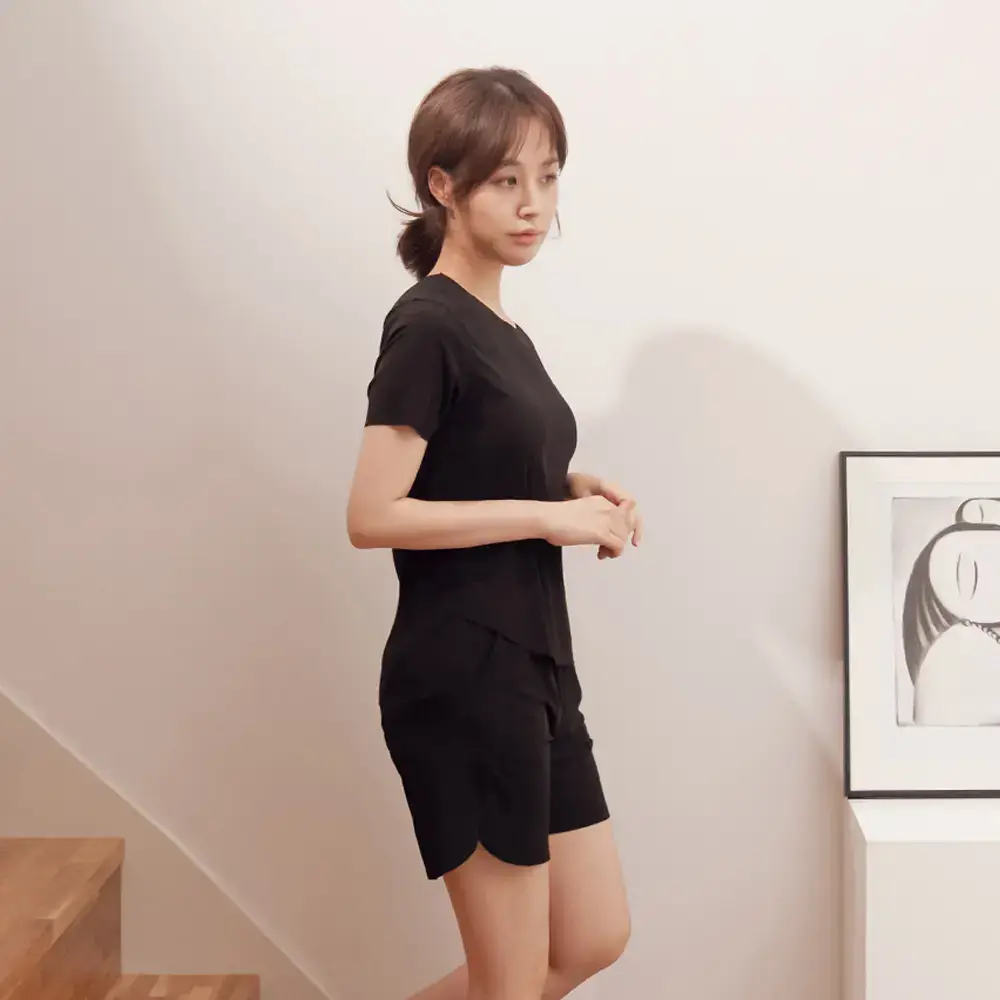RYMD 힐링잠옷 심리스 반팔 투피스 홈웨어 3color
