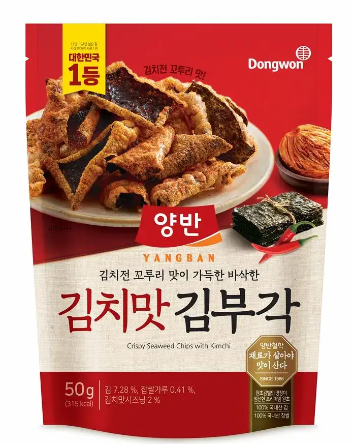 양반 김치맛 김부각 50g
