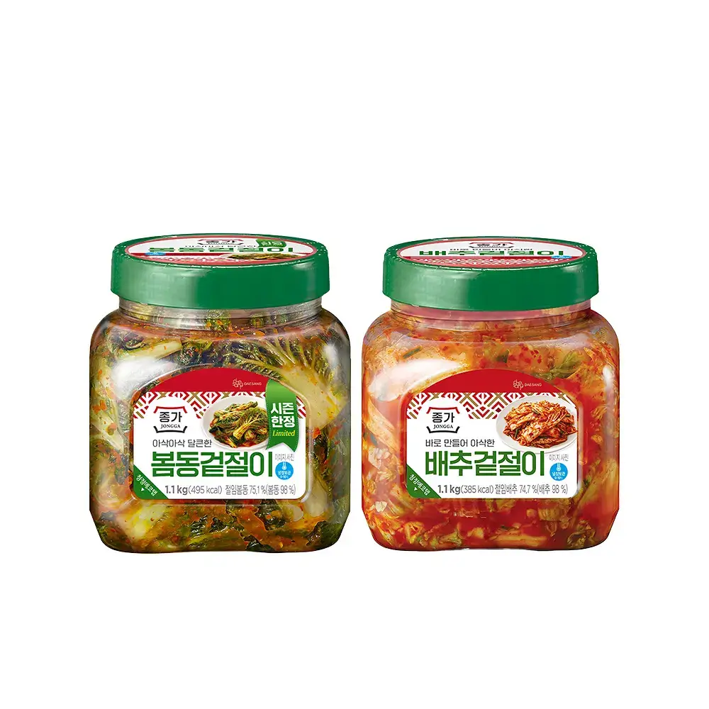 종가 봄동겉절이1.1kg/배추겉절이 1.1kg 1개