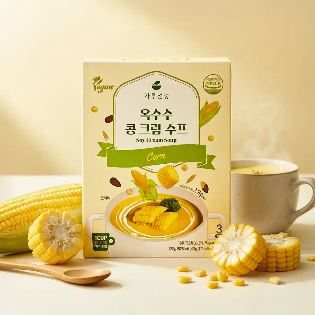 가루선생 콩 크림 수프 40g 3개입 옥수수