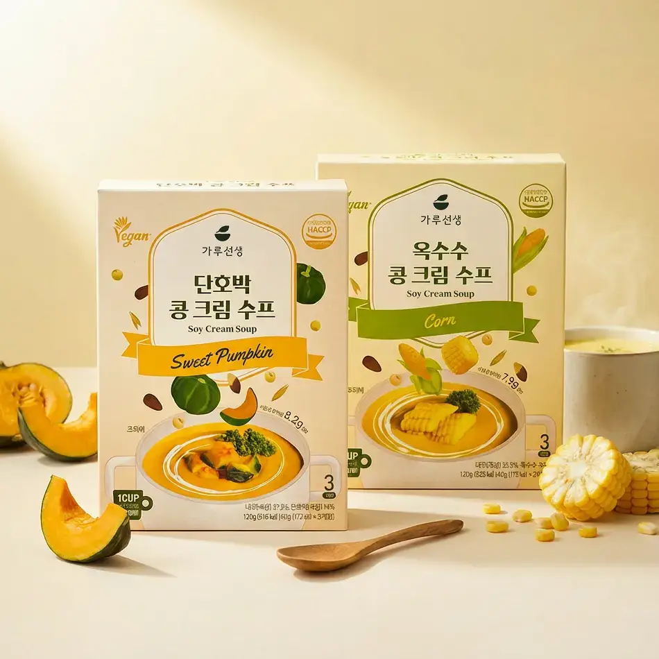 가루선생 콩 크림 수프 40g 3개입 2종 택1 (단호박/옥수수)