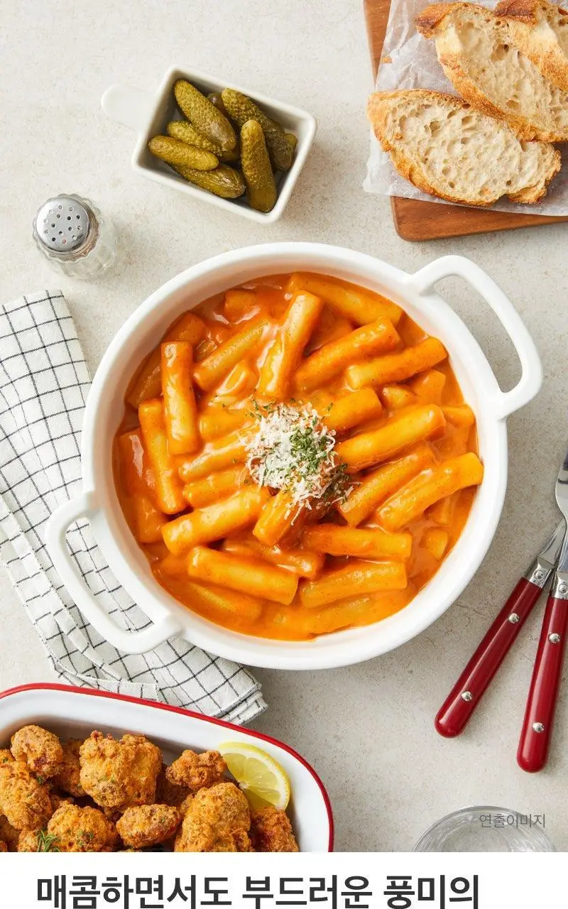 미정당 떡볶이 (쌀떡, 스파이시로제, 국물, 밀떡) 상세페이지 2