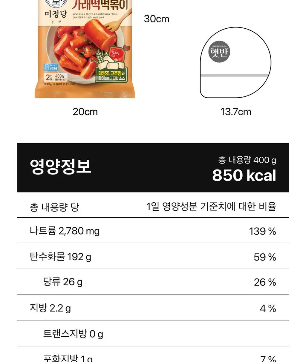 미정당 떡볶이 (쌀떡, 스파이시로제, 국물, 밀떡) 상세페이지 20