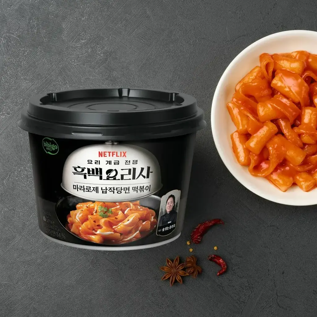 비비고 흑백요리사 마라로제 납작당면 떡볶이 175g*2개입