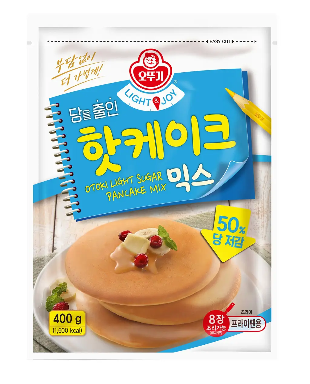 오뚜기 LIGHT&JOY 당을줄인 핫케익믹스 400G