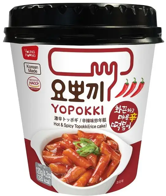 요뽀끼 화끈하고 매운 컵떡볶이 120g