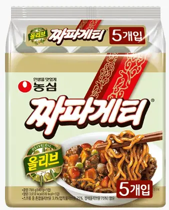 농심 짜파게티 멀티팩 5개입