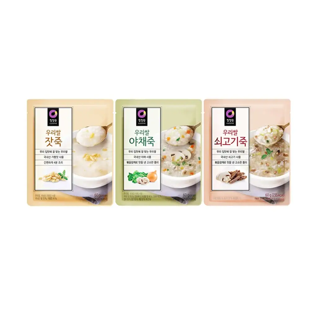 대상 청정원 우리쌀 죽 60g 3종 택1