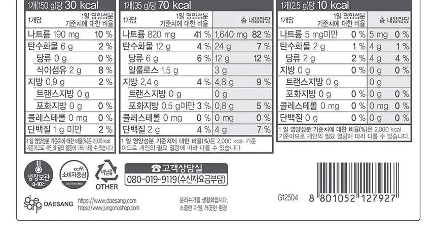 대상 청정원 콩담백면 6종 택1 상세페이지 78