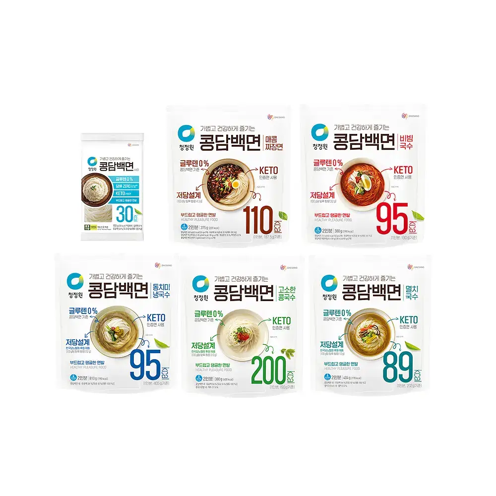대상 청정원 콩담백면 6종 택1