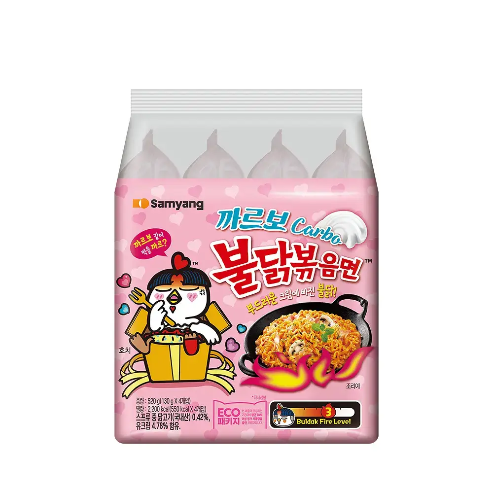 삼양식품 까르보불닭볶음면 130g 4개입