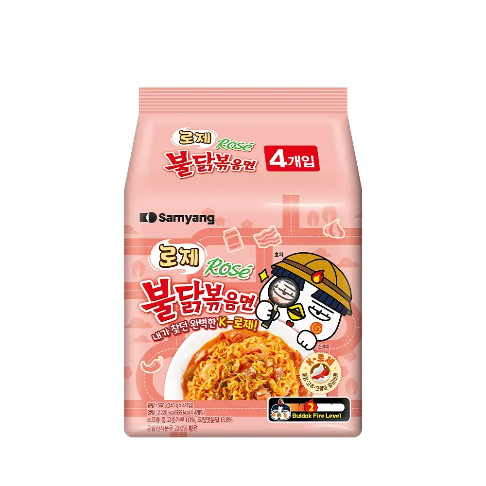 삼양식품 로제불닭볶음면 140g 4개입
