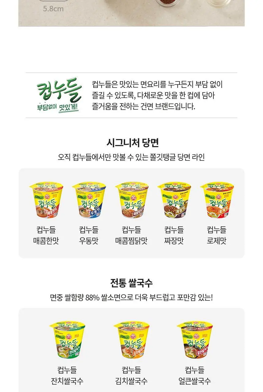 오뚜기 컵누들 1박스 8종 중 선택(빅컵누들/컵누들) 상세페이지 24