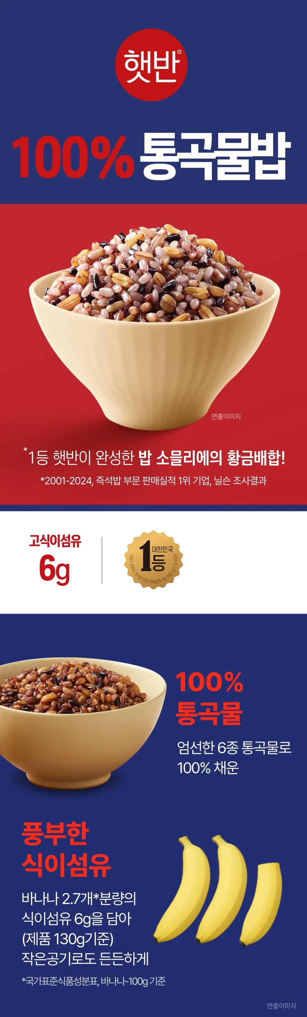 햇반 라이스플랜 3종 택 1 (100%통곡물밥/렌틸콩퀴노아곤약밥/병아리콩귀노아곤약밥) 상세페이지 2