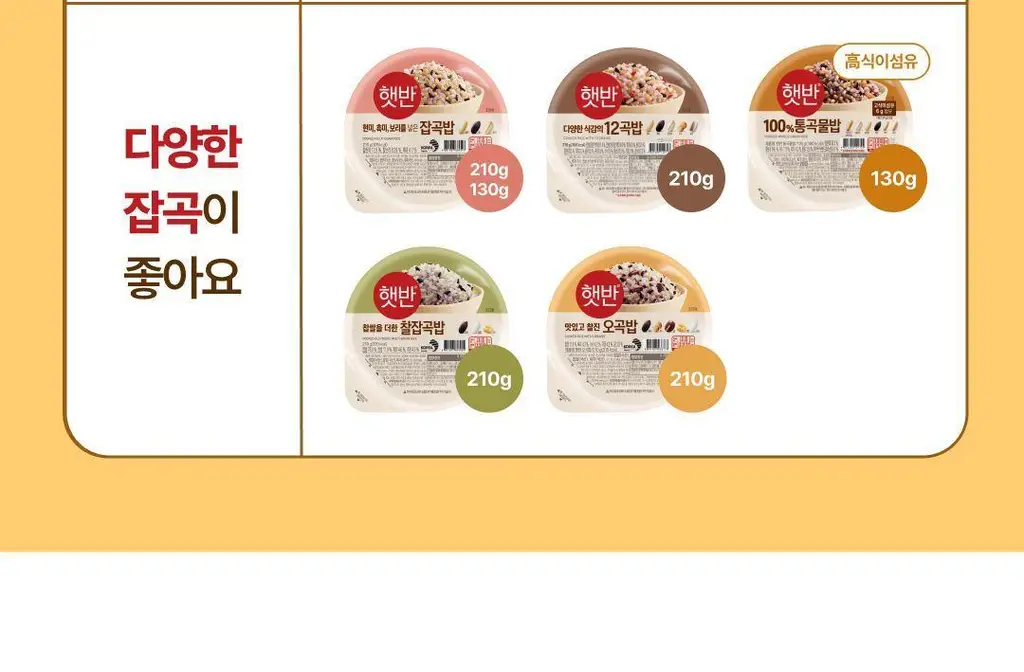 햇반 백미/잡곡밥/흑미밥/현미밥 골라담기 상세페이지 157
