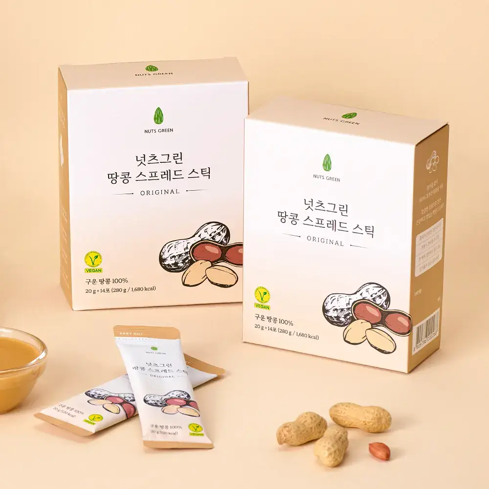넛츠그린 땅콩 스프레드 스틱 280g (14입)