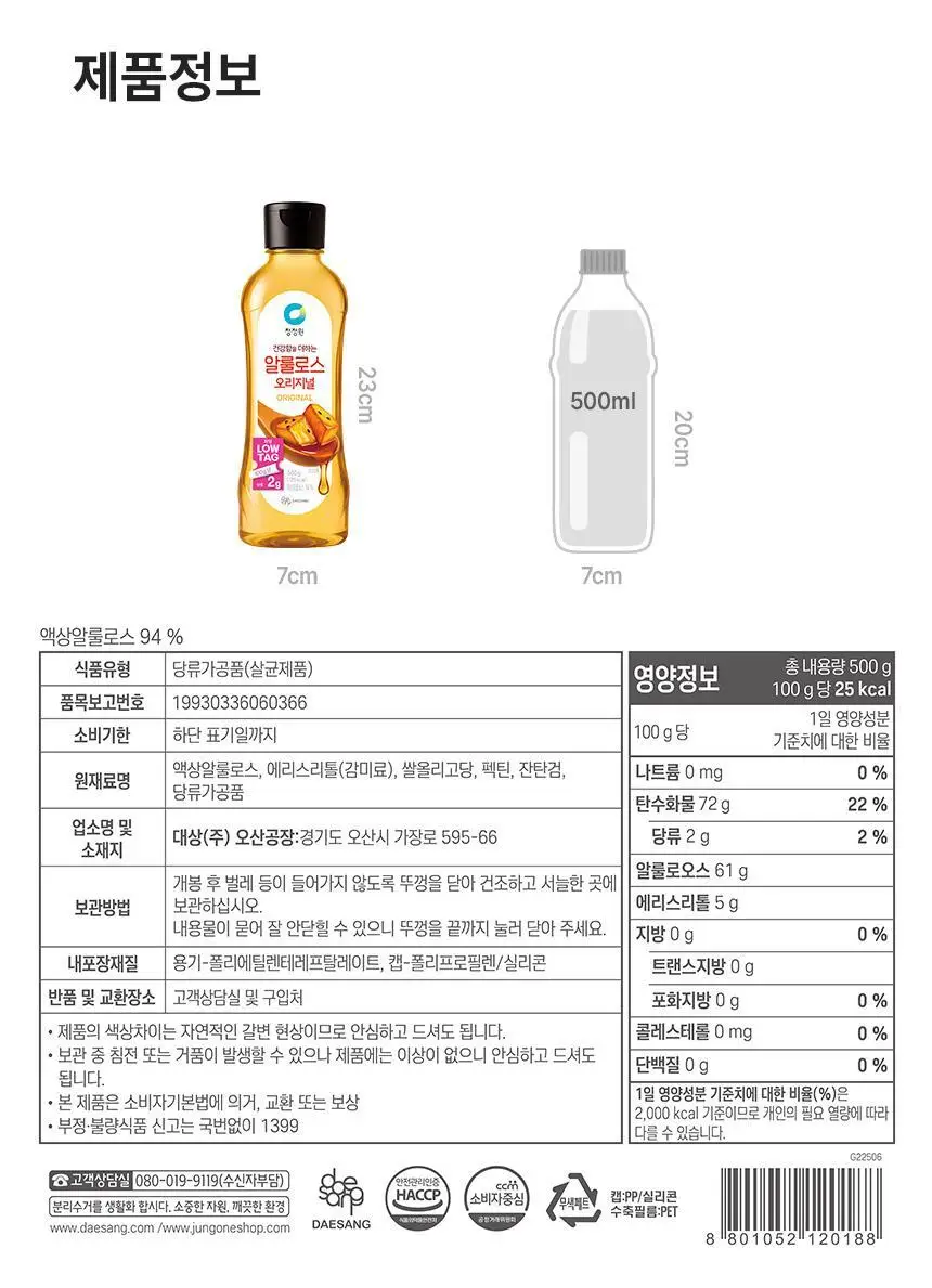 대상 청정원 알룰로스 3종 택1 상세페이지 14