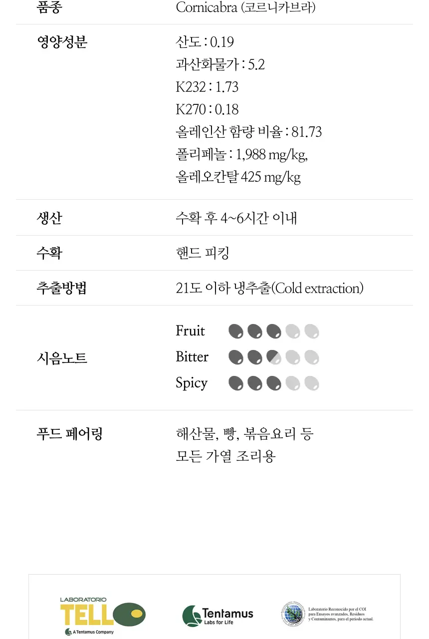 데헤사 엘 몰리니요 엑스트라버진 올리브오일 500ml 트라디시온 상세페이지 4