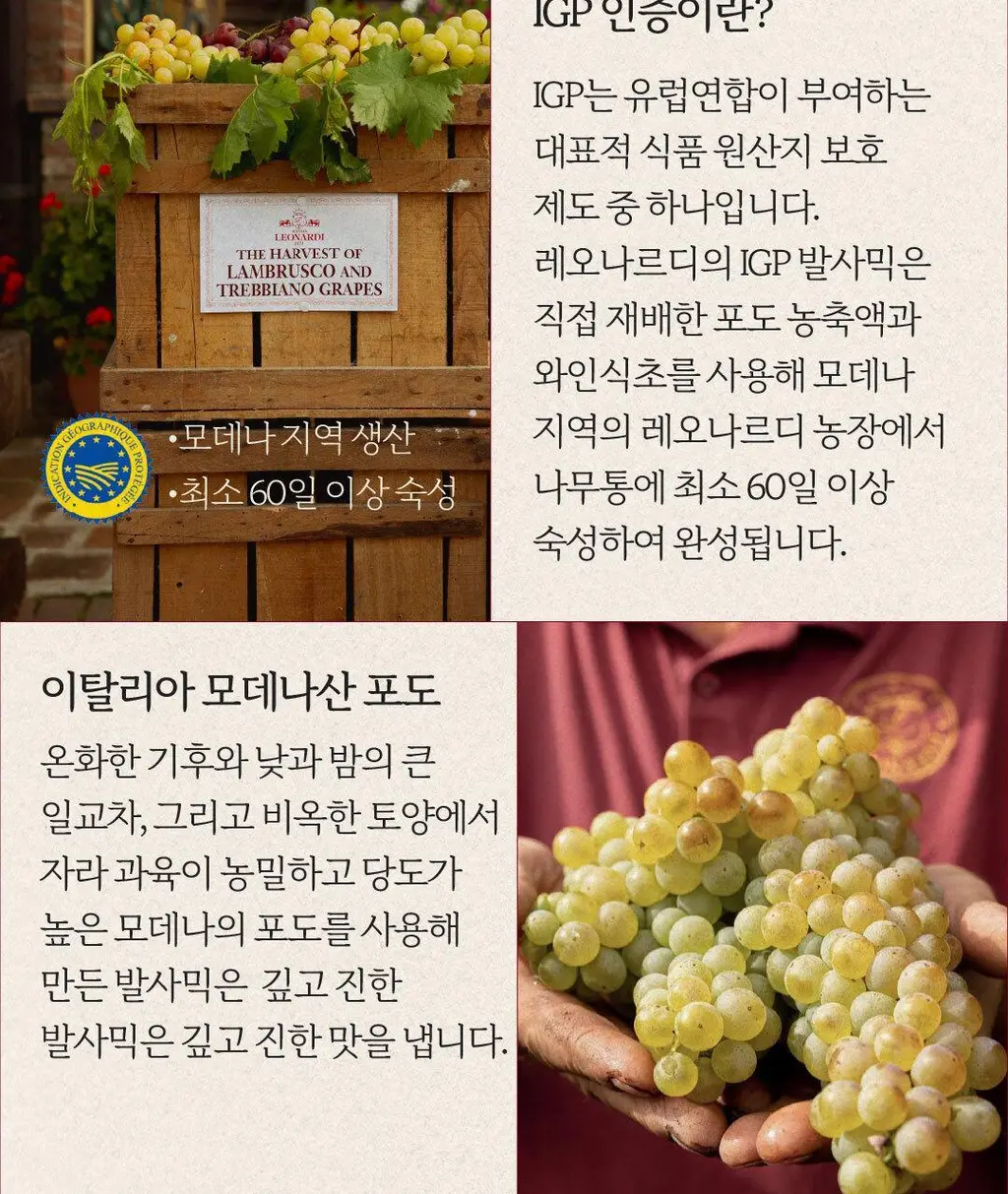 레오나르디 모데나산 발사믹 비니거 250ml 2메달 블루 상세페이지 4