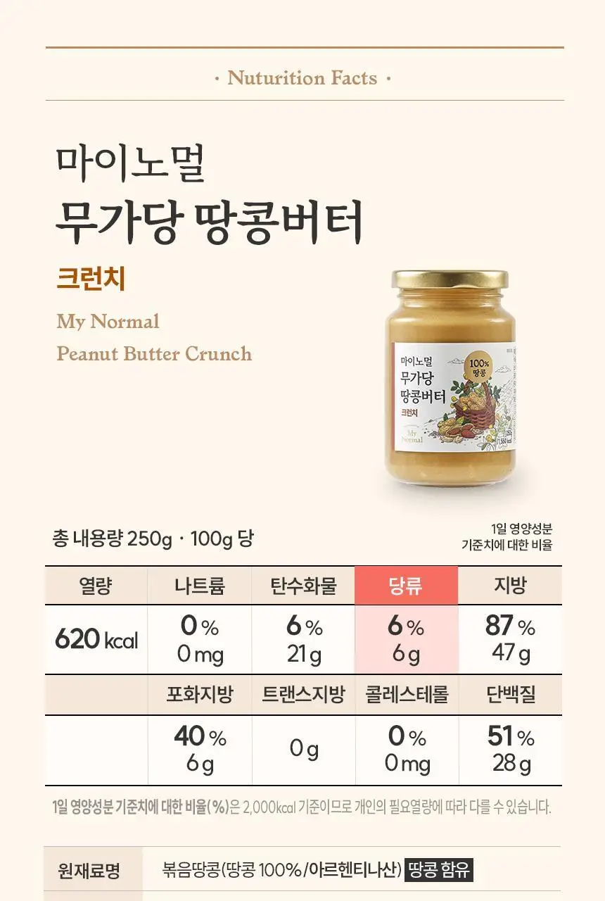 마이노멀 무가당 땅콩버터 크런치 250g 상세페이지 36