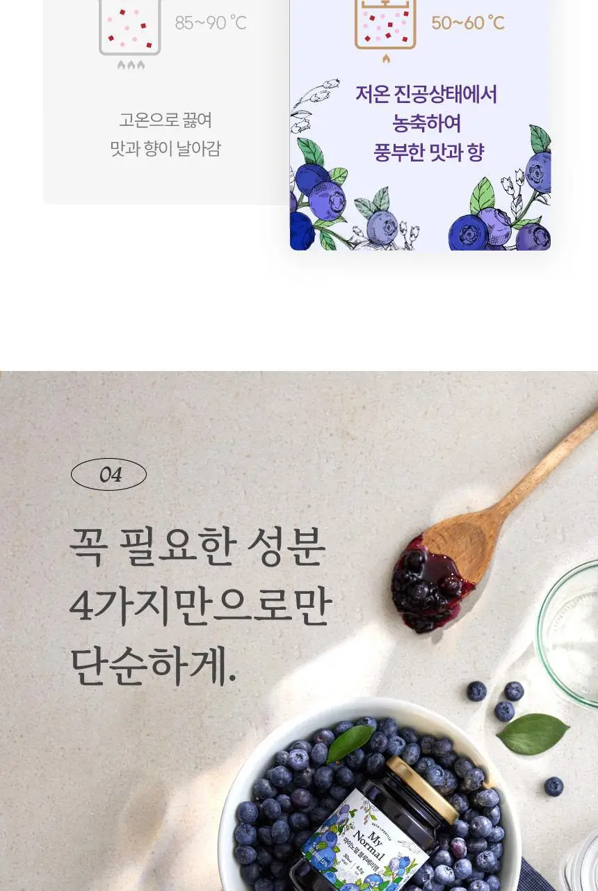 마이노멀 저당 블루베리잼 320g 상세페이지 21