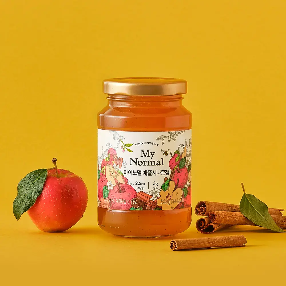 마이노멀 저당 애플시나몬잼 320g