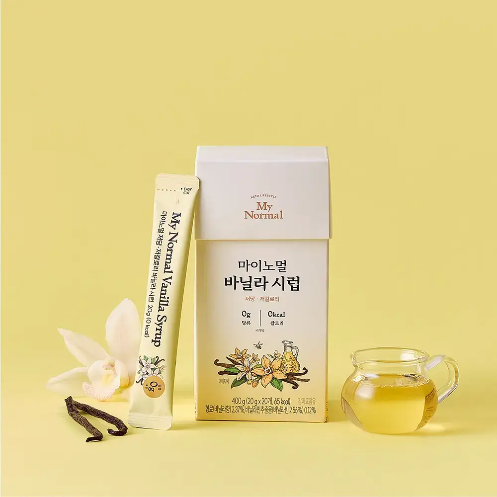 마이노멀 저당 카페시럽 스틱형 20g 20포 바닐라
