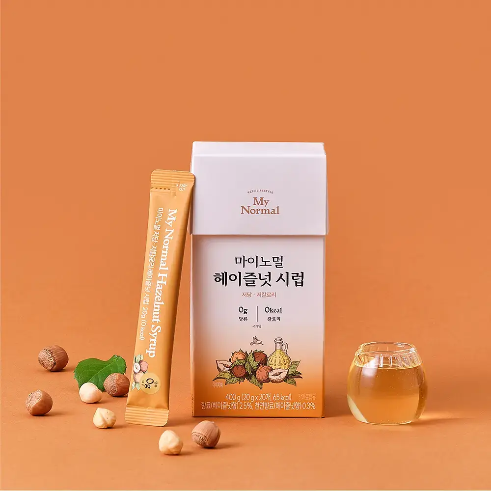 마이노멀 저당 카페시럽 스틱형 20g 20포 헤이즐넛