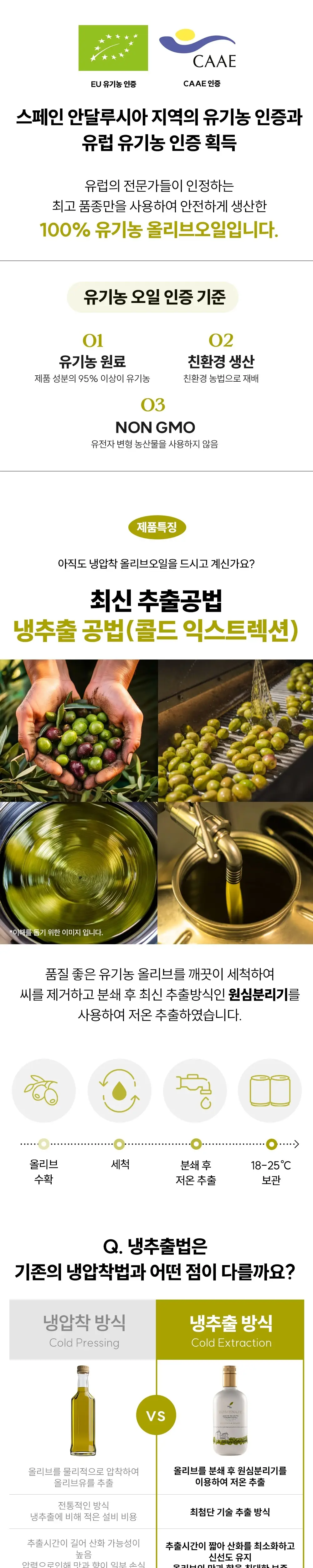 미니올리바 유기농 엑스트라버진 올리브오일 500ml 상세페이지 3